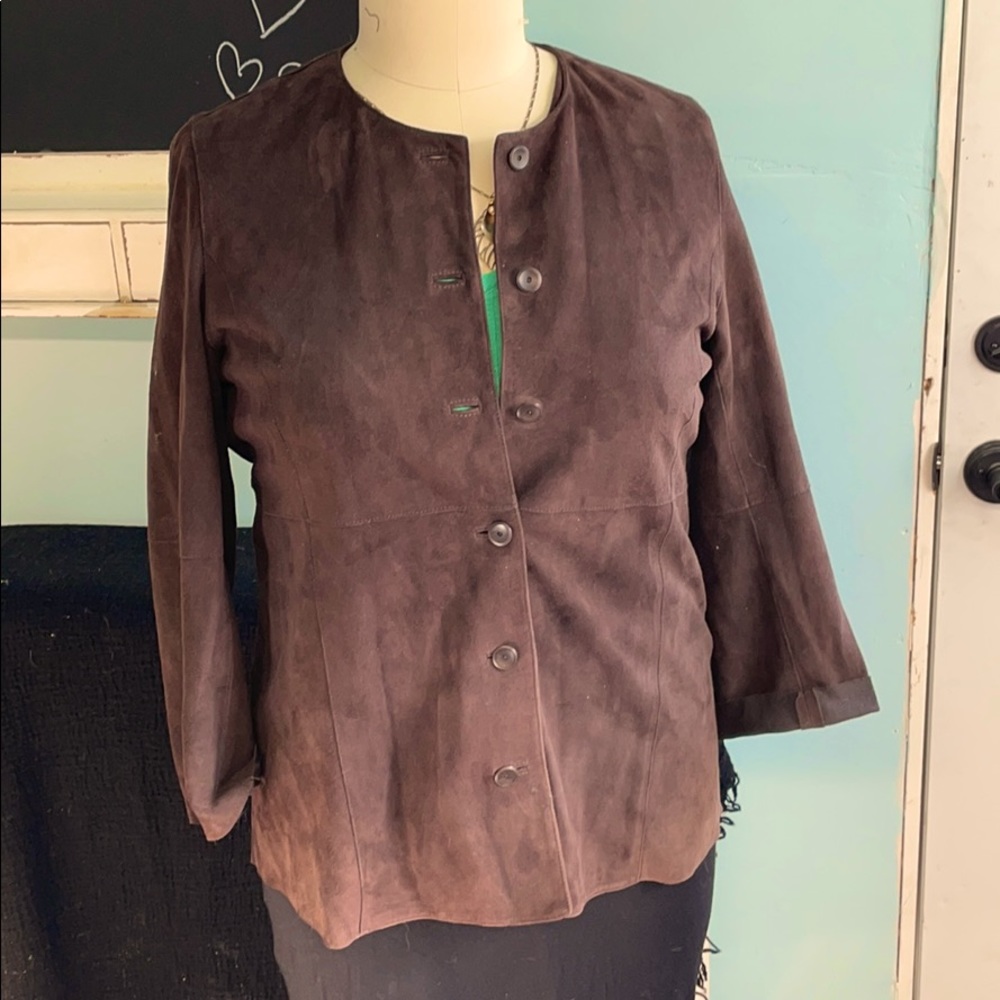 Eileen Fisher Genuin Suede Jacket